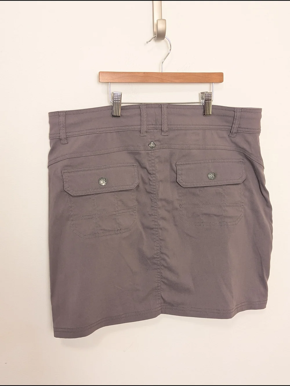 Prana Halle Casual Utility Hiking Outdoors Skort in Gray Size 12 - Picture 6 of 12